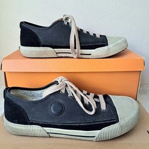 Rocket Dog Men's Black Canvas & Suede Sneakers Low Top Shoes Size 10